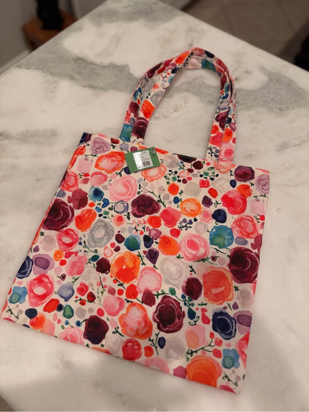 Kate Spade Floral Canvas Tote Bag
